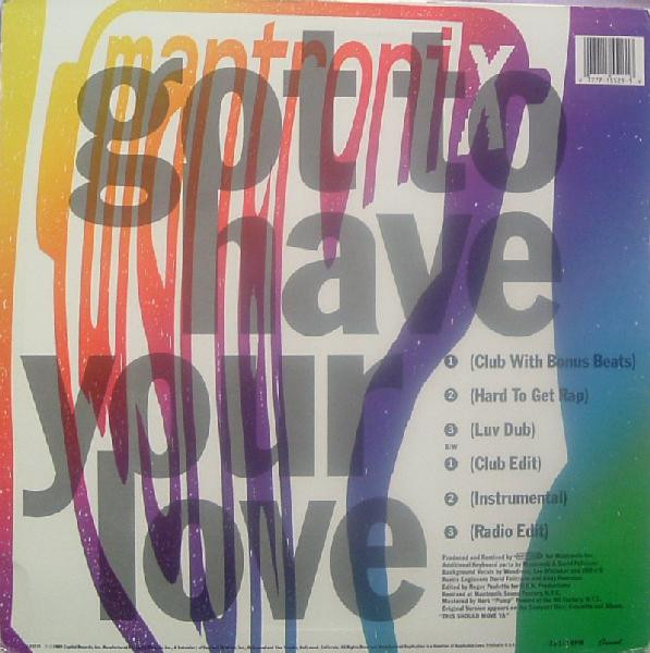 Mantronix Featuring Wondress Hutchinson - Got To Have Your Love | Capitol Records (V-15521) - 2