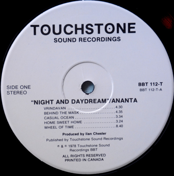 Ananta - Night And Daydream | Touchstone Sound Recordings (BBT 112T) - 3