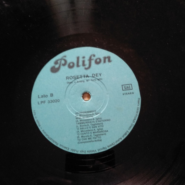 Rosetta Dey - Ieri E Oggi | Polifon (LPF 33020) - 4
