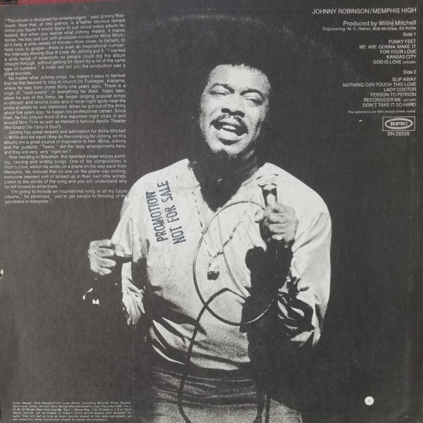Johnny Robinson - Memphis High | Epic (BN 26528) - 2