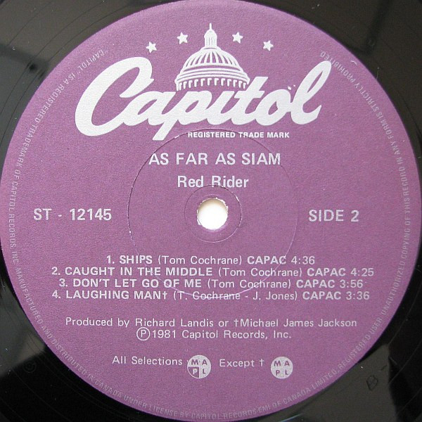 Red Rider - As Far As Siam | Capitol Records (ST-12145) - 4