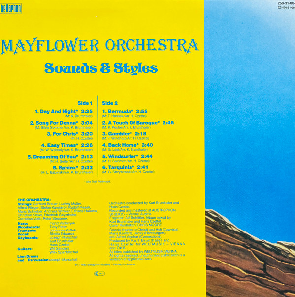 Mayflower Orchestra - Sounds & Styles | Bellaphon (250·31·004) Mayflower Orchestra - Sounds & Styles | Bellaphon (250·31·004)