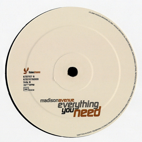 Madison Avenue - Everything You Need | Vicious Grooves (670707 6) - 3