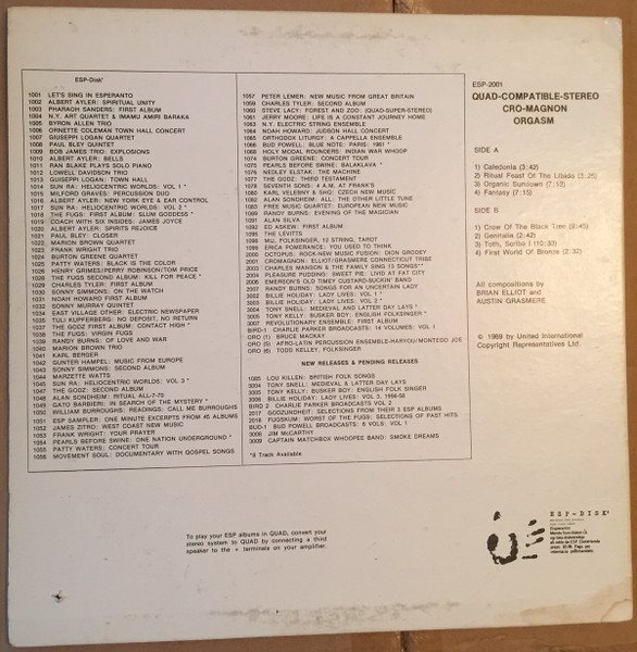 Cromagnon - Cromagnon | ESP-Disk' (2001) - 2