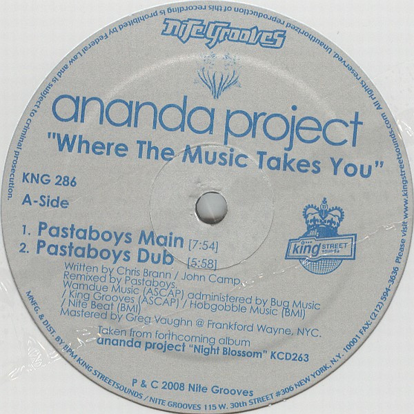 Ananda Project - Where The Music Takes You / Stay As You Are | Nite Grooves (KNG 286)