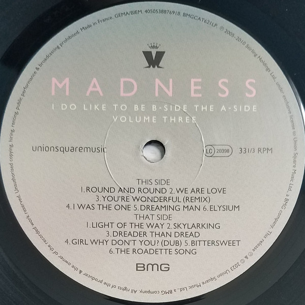 Madness - I Do Like To Be B-Side The A-Side (Volume Three) | BMG (BMGCAT621LP) - 3