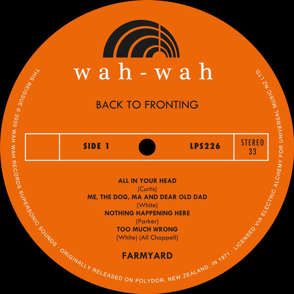 Farmyard - Back To Fronting | Wah Wah Records (LPS226) - 3