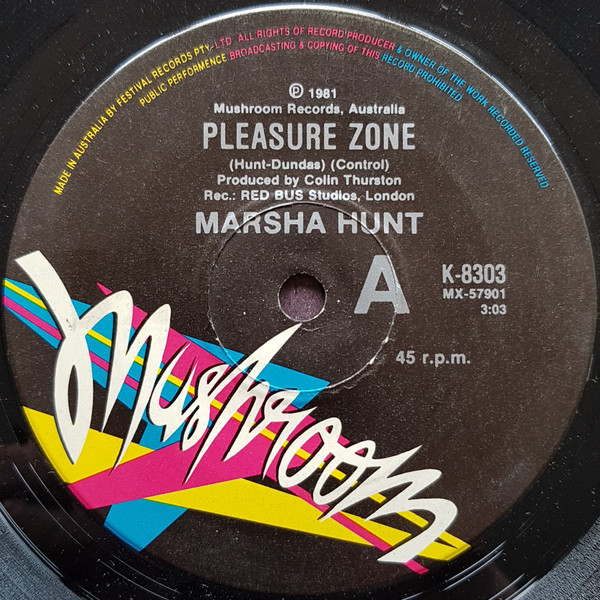 Marsha Hunt - Pleasure Zone | Mushroom (K-8303)