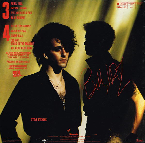 Billy Idol - Rebel Yell | Chrysalis (205 961) - 2