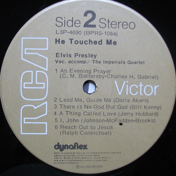 Elvis Presley - He Touched Me [Vinyl] | RCA Victor (LSP-4690) - 4