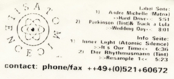Various - The Sampler Vol. 1 | Atomic Silence (AS 03) - main Various - The Sampler Vol. 1 | Atomic Silence (AS 03) - main