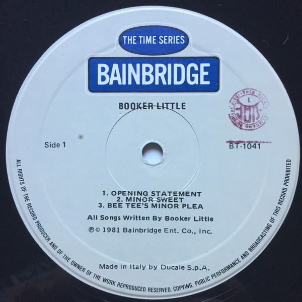 Booker Little - Booker Little | Bainbridge Records (BT 1041) - 4 Booker Little - Booker Little | Bainbridge Records (BT 1041) - 4