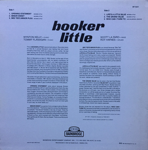 Booker Little - Booker Little | Bainbridge Records (BT 1041) - 2 Booker Little - Booker Little | Bainbridge Records (BT 1041) - 2