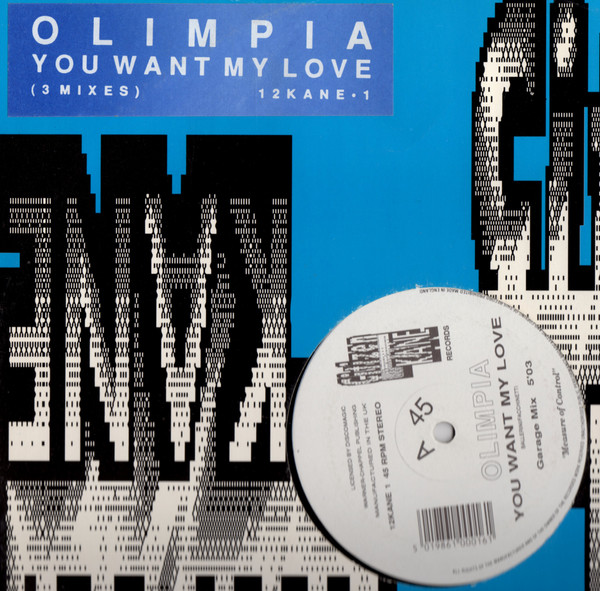 Olimpia - You Want My Love | Citizen Kane Records (12KANE1) - 3