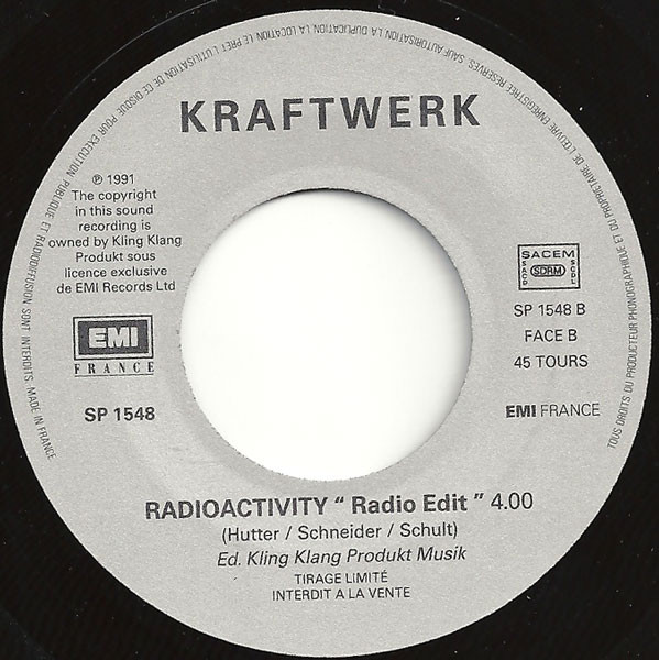 Kraftwerk - Radioactivity | EMI France (SP 1548) - 4 Kraftwerk - Radioactivity | EMI France (SP 1548) - 4