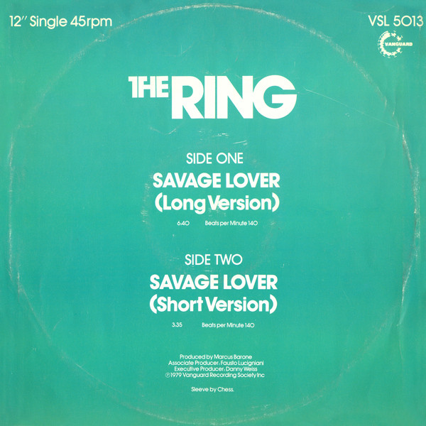 The Ring - Savage Lover | Vanguard (VSL 5013) - 2