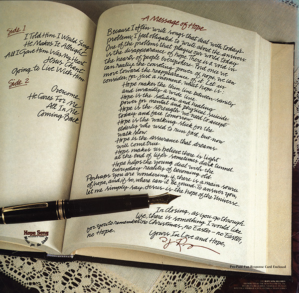 D. J. Rogers - Hope Songs Vol. I | Hope Song Records & Tapes (HS2000) - 2 D. J. Rogers - Hope Songs Vol. I | Hope Song Records & Tapes (HS2000) - 2