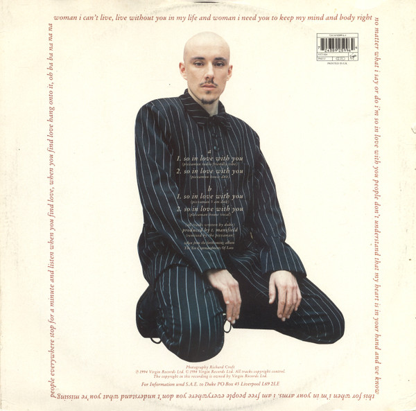 Duke - So In Love With You | Virgin (VST 1504) - 2