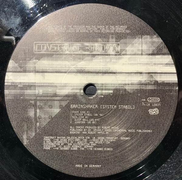 Brainshaker - System Stabil | Construct Rhythm (CR12037)