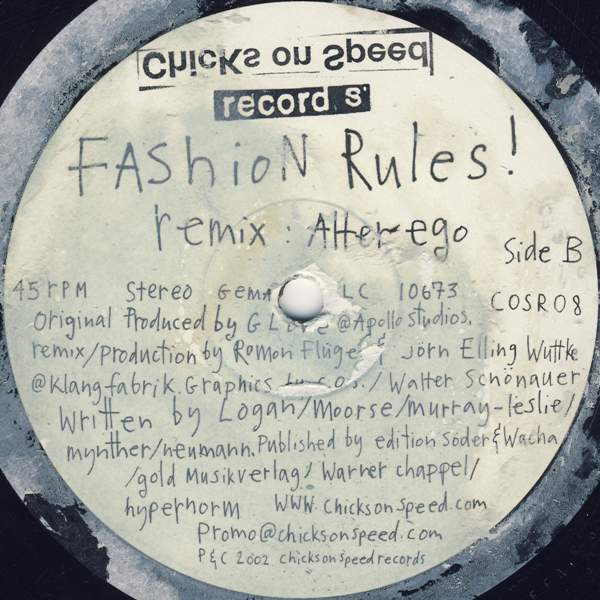 Chicks On Speed - Fashion Rules ! | Chicks On Speed Records (COSR008) - 2