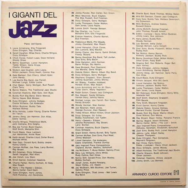 Lucky Thompson , Cedar Walton , Sam Jones , Louis Hayes - I Giganti Del Jazz Vol. 31 | Curcio (GJ-31) - 2