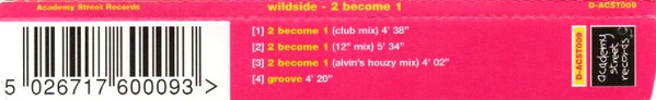 Wildside - 2 Become 1 | Academy Street Records (D-ACST009) - 3