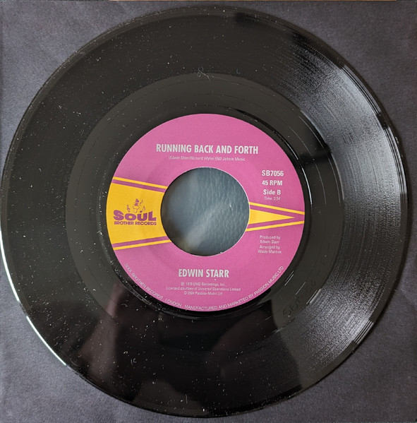 Edwin Starr - Time / Running Back And Forth | Soul Brother Records (SB 7056) - 2