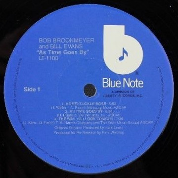 Bob Brookmeyer And Bill Evans - As Time Goes By | Blue Note (LT-1100) - 3 Bob Brookmeyer And Bill Evans - As Time Goes By | Blue Note (LT-1100) - 3