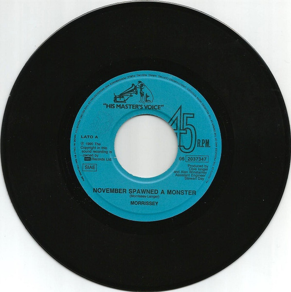 Morrissey - November Spawned A Monster | His Master's Voice (06 2037347) - 3