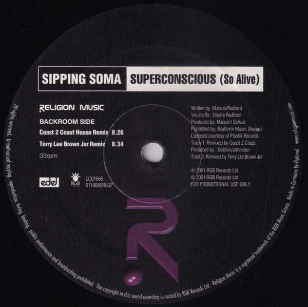 Sipping Soma - Superconscious (So Alive) | Religion Music (0118660RLGP) - 4