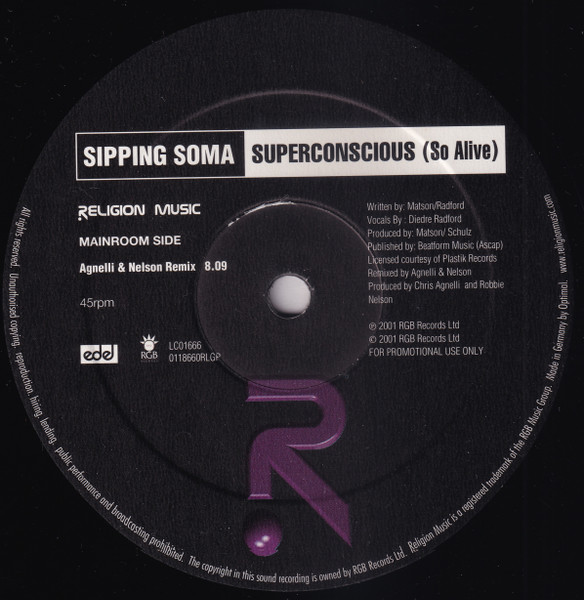 Sipping Soma - Superconscious (So Alive) | Religion Music (0118660RLGP) - 3