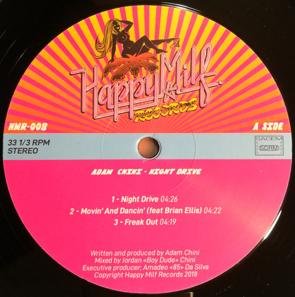 Adam Chini - Night Drive | Happy Milf Records (HMR-008) - 3