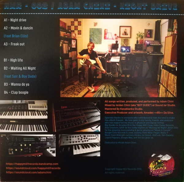 Adam Chini - Night Drive | Happy Milf Records (HMR-008) - 2