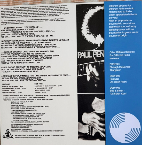 Paul Pena - Paul Pena | Different Strokes For Different Folks (DSDF004) - 2