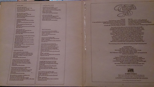 Yes - Fragile | Atlantic (K 50009) - 4 Yes - Fragile | Atlantic (K 50009) - 4