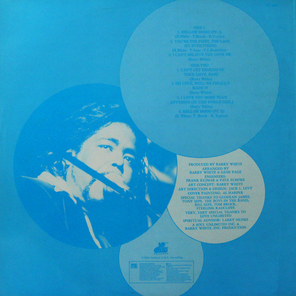 Barry White - Can't Get Enough | 20th Century Records (BT 444) - 2