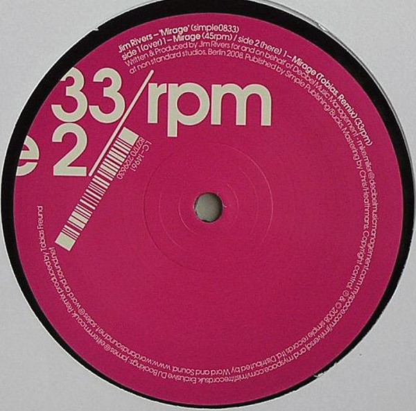 Jim Rivers - Mirage | Simple Records (simple 0833)
