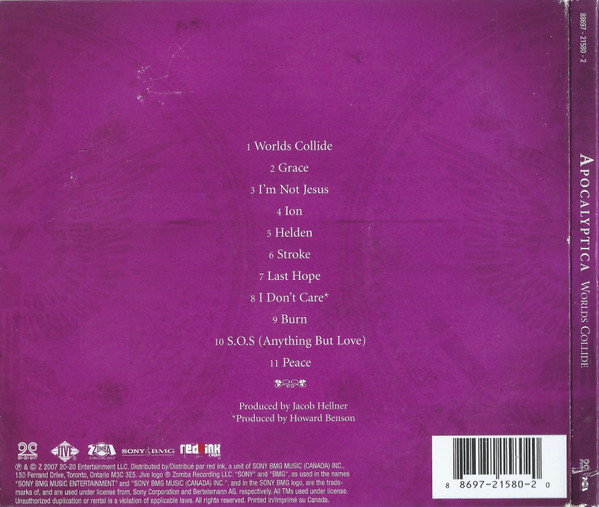 Apocalyptica - Worlds Collide | 20-20 Entertainment LLC (88697-21580-2) - 2 Apocalyptica - Worlds Collide | 20-20 Entertainment LLC (88697-21580-2) - 2