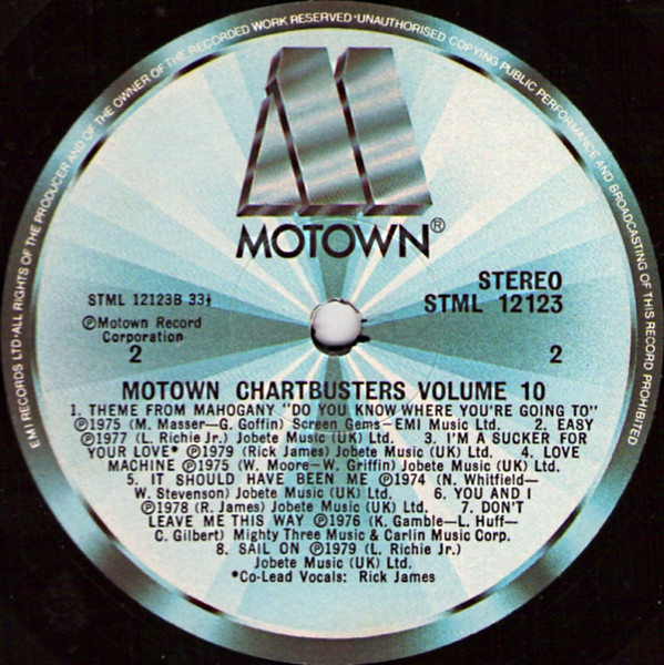 Various - Motown Chartbusters Vol.10 | Motown (STML 12123) - 4
