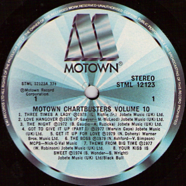 Various - Motown Chartbusters Vol.10 | Motown (STML 12123) - 3