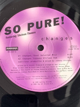 So Pure! - Changes | Roadrunner Records (RR 2197-6)