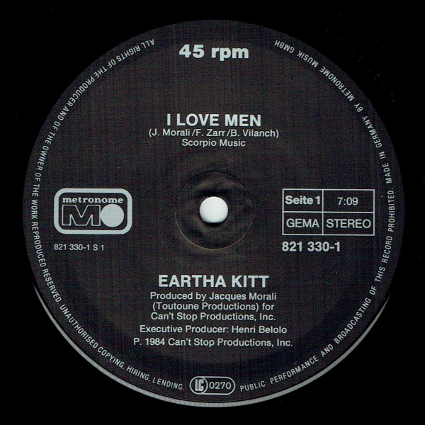 Eartha Kitt - I Love Men | Metronome (821 330-1) - 3 Eartha Kitt - I Love Men | Metronome (821 330-1) - 3