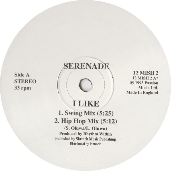 Serenade - I Like | Mission Records (12 MISH 2) - main Serenade - I Like | Mission Records (12 MISH 2) - main