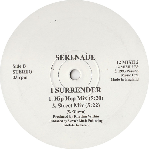 Serenade - I Like | Mission Records (12 MISH 2) - 2 Serenade - I Like | Mission Records (12 MISH 2) - 2