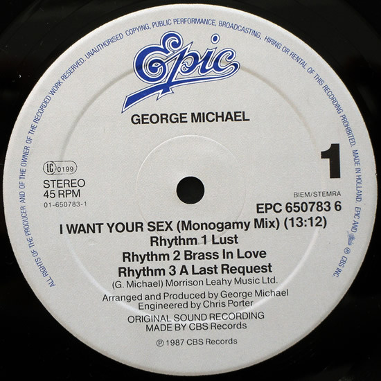 George Michael - I Want Your Sex | Epic (EPC 650783 6) - 3