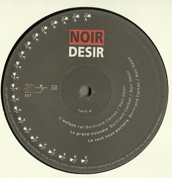 Noir Désir - Des Visages Des Figures | Barclay (589 275-1) - 3
