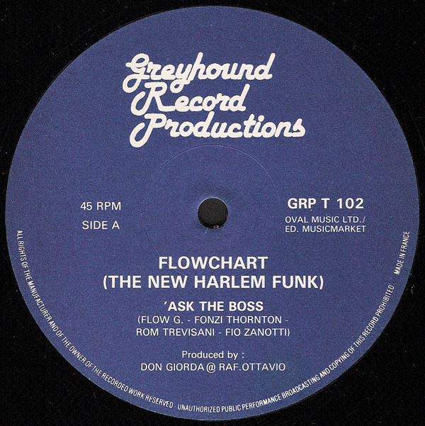Flowchart - Ask The Boss | Greyhound Record Productions (GRP T 102) - main
