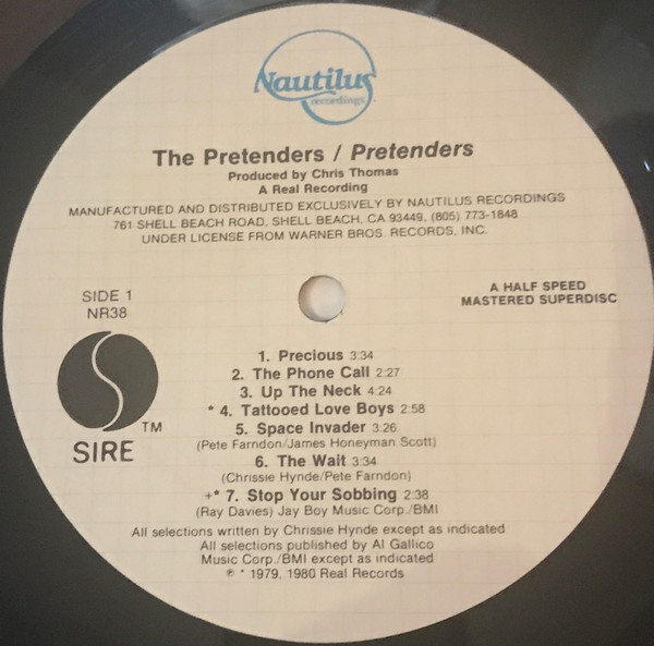 Pretenders - Pretenders | Nautilus Recordings (NR 38) Pretenders - Pretenders | Nautilus Recordings (NR 38)