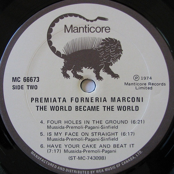 Premiata Forneria Marconi - The World Became The World | Manticore (MC 66673) - 4 Premiata Forneria Marconi - The World Became The World | Manticore (MC 66673) - 4