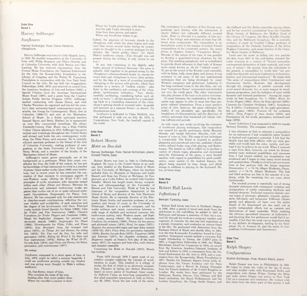Robert Erickson / Andrew Imbrie / Robert Hall Lewis / Robert Morris / Ralph Shapey / Harvey Sollberger - New Music For Virtuosos 2 | New World Records (NW 254) - 3 Robert Erickson / Andrew Imbrie / Robert Hall Lewis / Robert Morris / Ralph Shapey / Harvey Sollberger - New Music For Virtuosos 2 | New World Records (NW 254) - 3